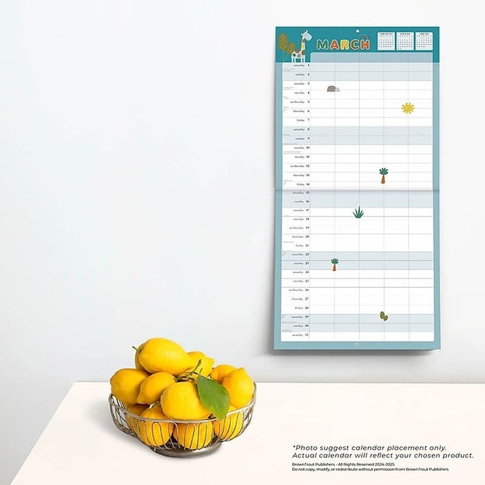 Very Busy Family Organizer 2025 Wall Calendar Fourth Alternate Image