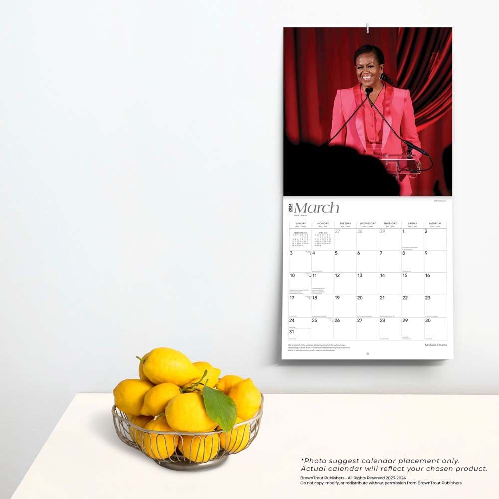 Michelle Obama 2024 Wall Calendar Alternate Image 3