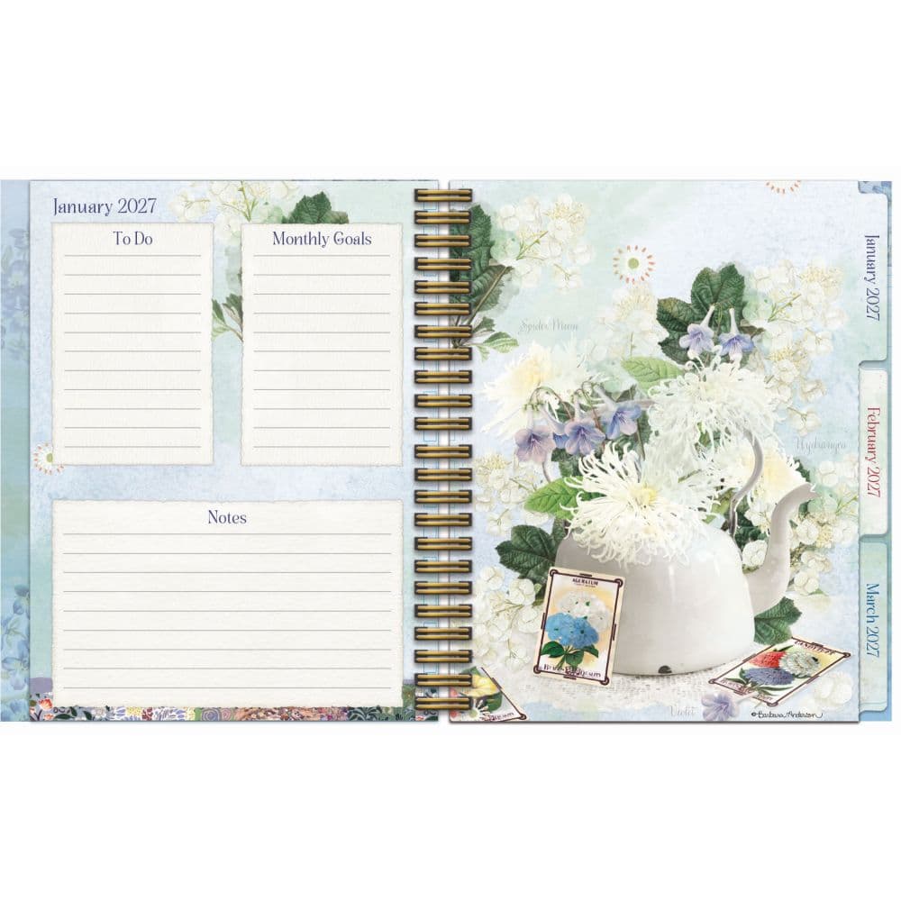 Botanical Gardens File It 2027 Planner by Barbara Anderson Third  Alternate Image