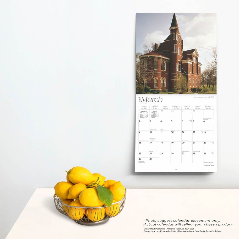 Magnolia State Mississippi 2025 Wall Calendar Fourth Alternate Image width=&quot;1000&quot; height=&quot;1000&quot;