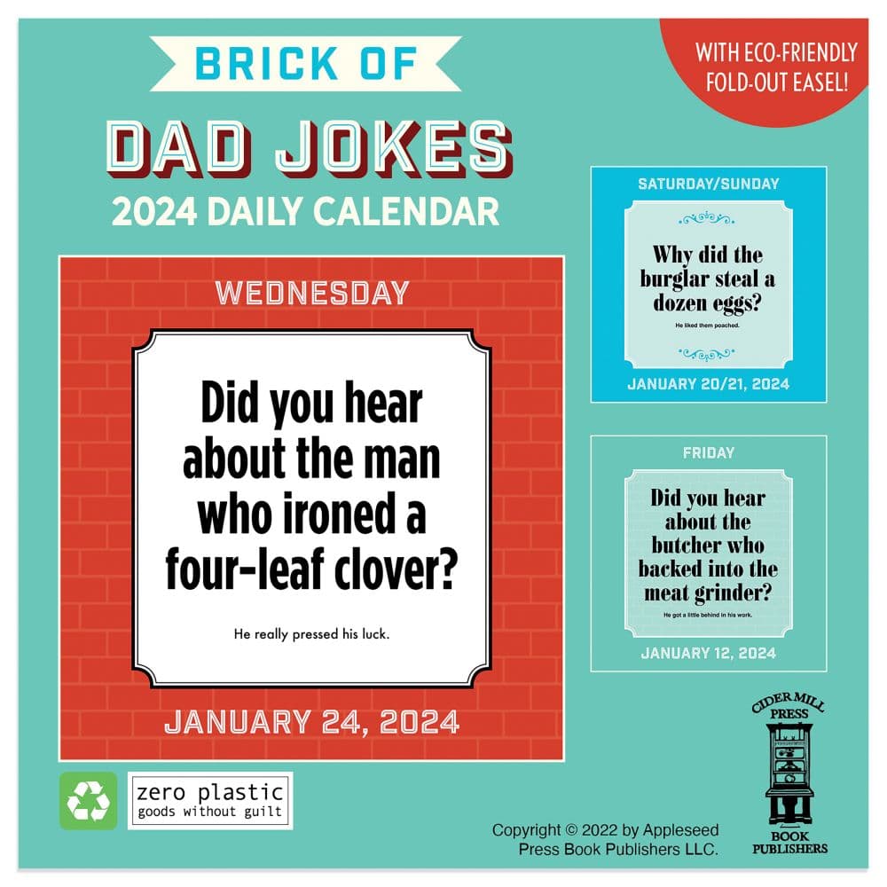 Daily Dad Jokes 2024 Desk Calendar