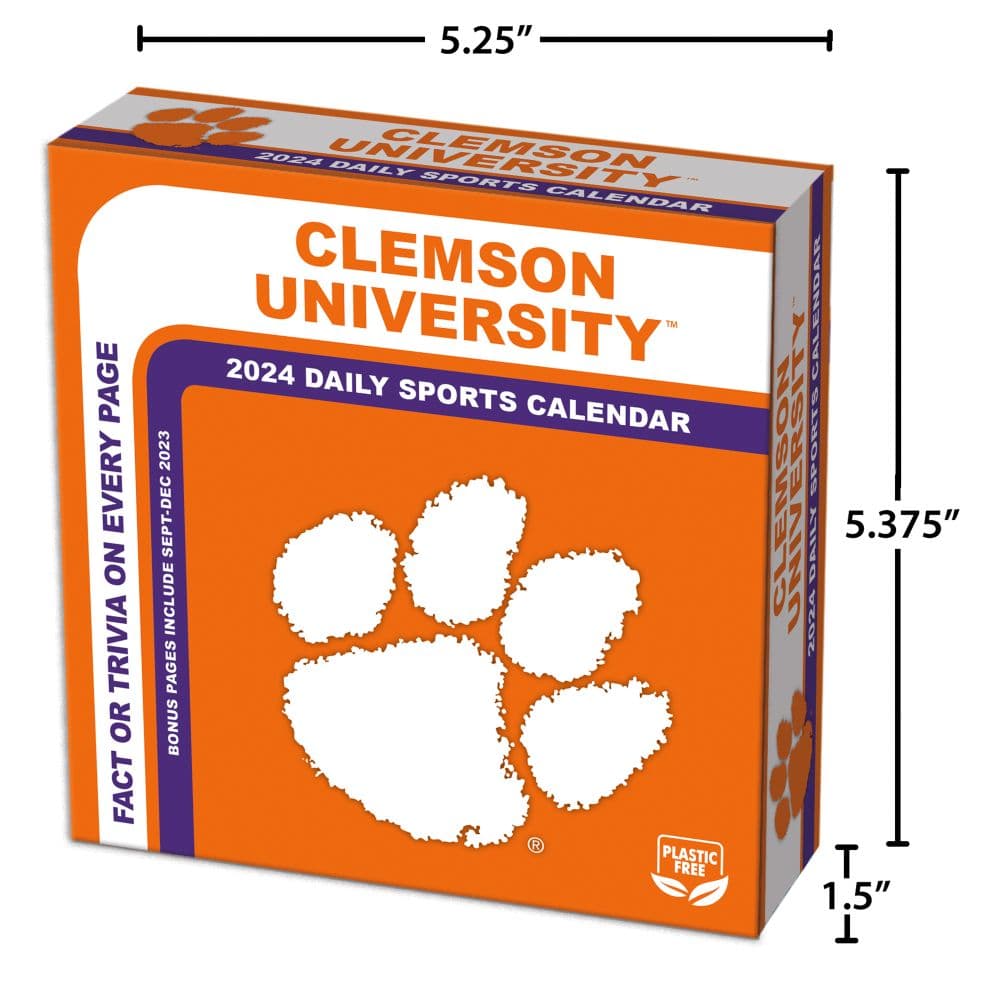 Clemson Tigers 2024 Desk Calendar