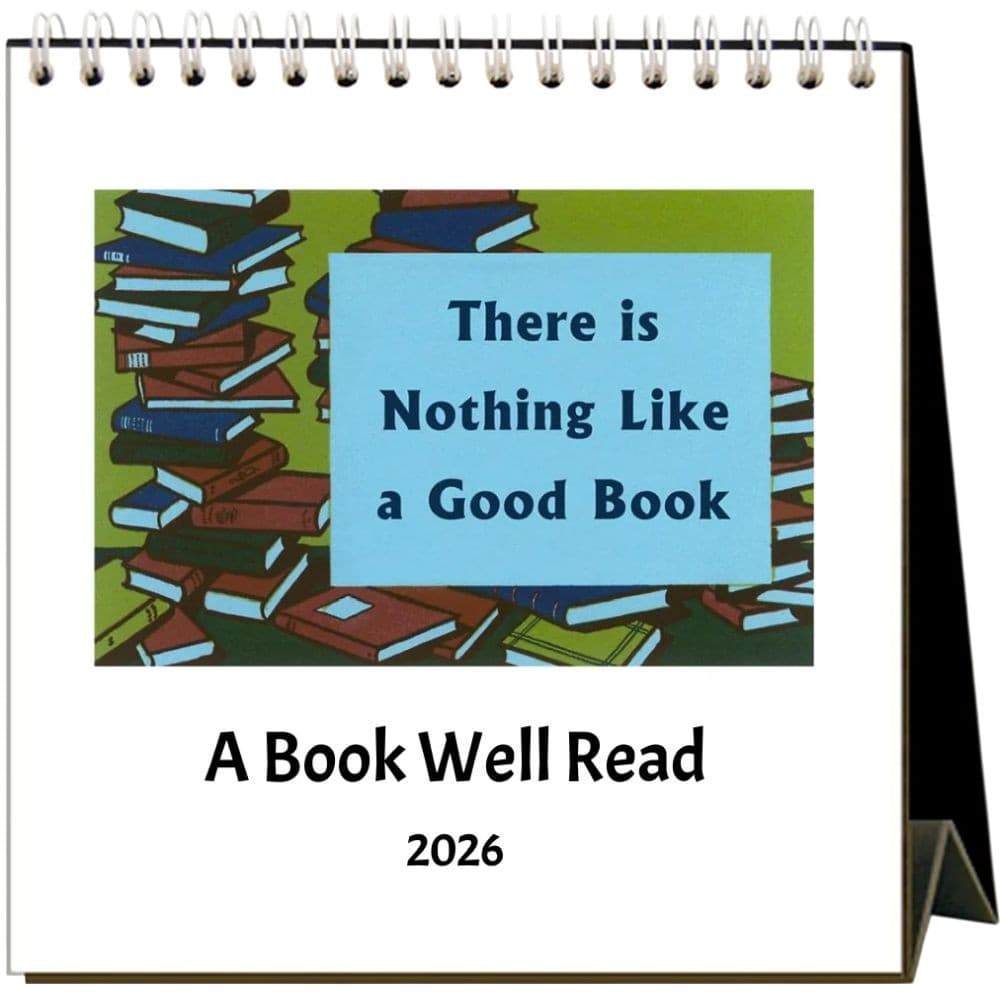 Book Well Read 2026 Easel Desk Calendar Main Product Image
