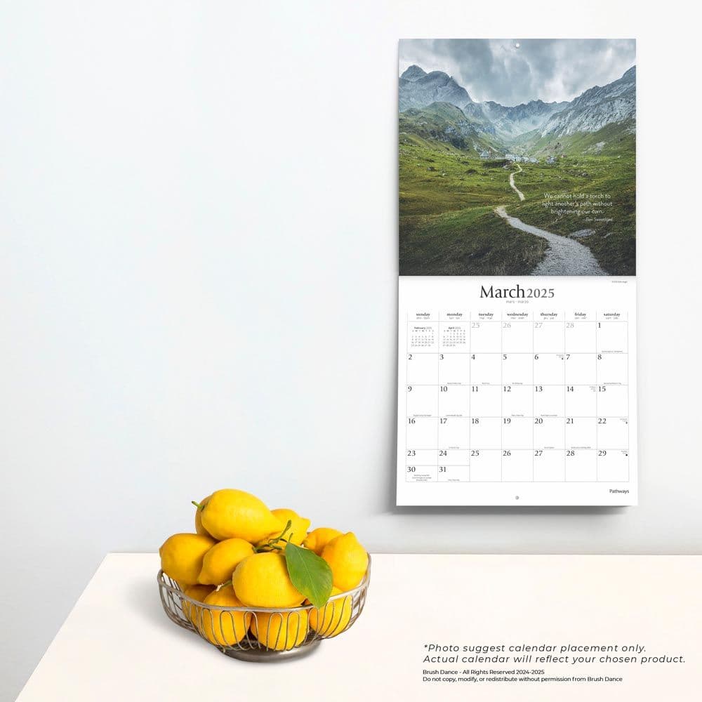 Pathways 2025 Wall Calendar Fourth Alternate Image