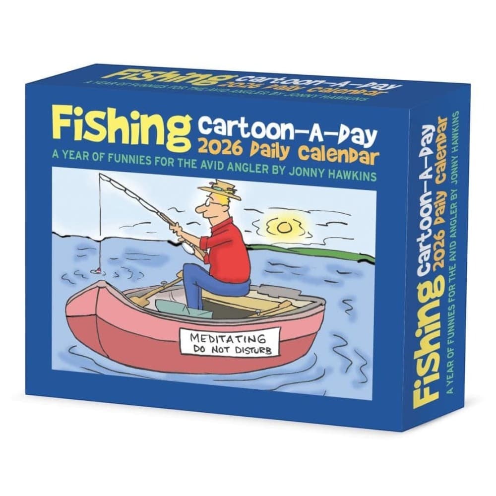 image Fishing Cartoon A Day 2026 Desk Calendar Main Product Image