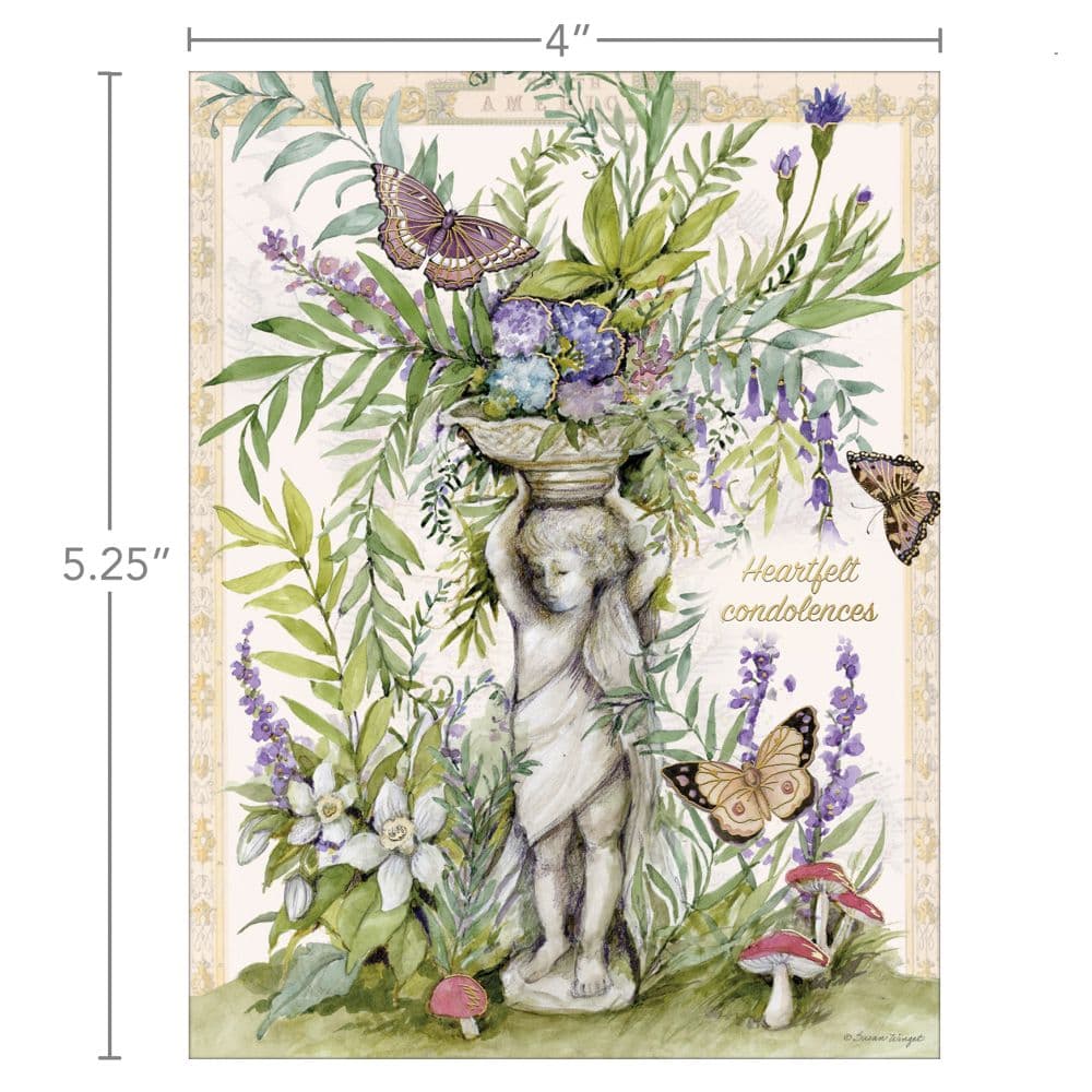 Verdant Garden Sympathy Assorted Boxed Note Cards Sixth Alternate Image