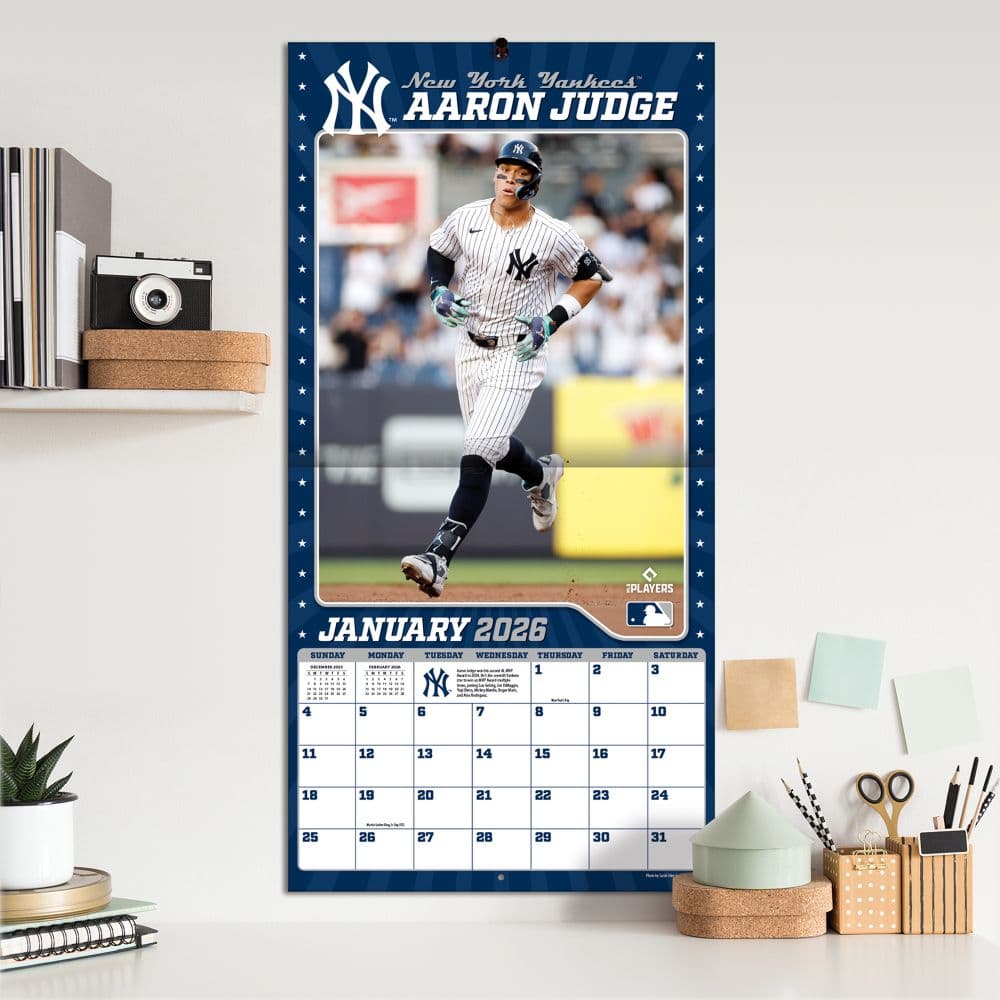 MLB Aaron Judge 2026 Wall Calendar Fourth Alternate Image