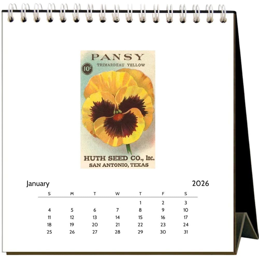 Seed Packets 2026 Easel Desk Calendar Second Alternate Image