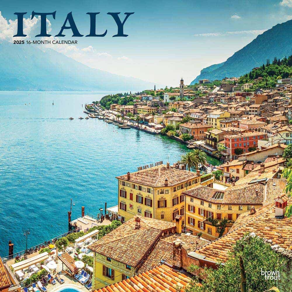 Italy 2025 Wall Calendar  Main Image