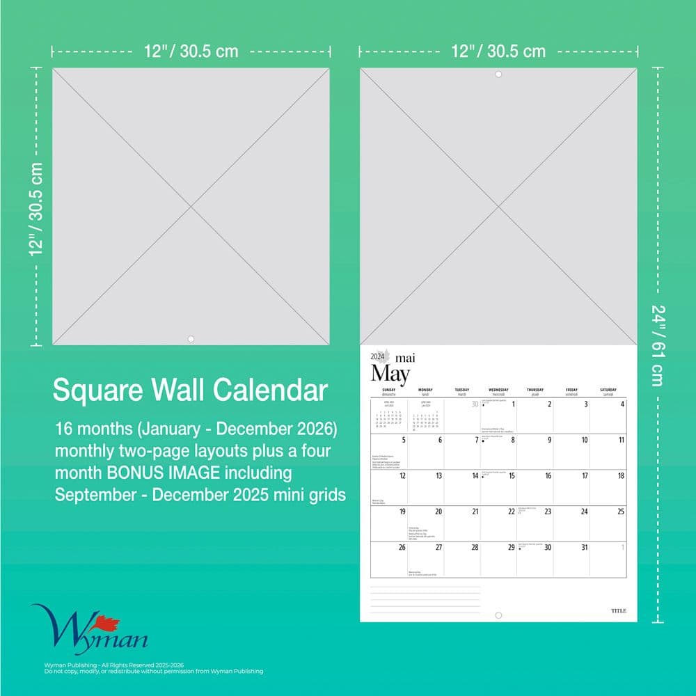 Cabin Country 2026 Wall Calendar Sixth Alternate Image