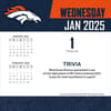 image NFL Denver Broncos 2025 Desk Calendar First Alternate Image