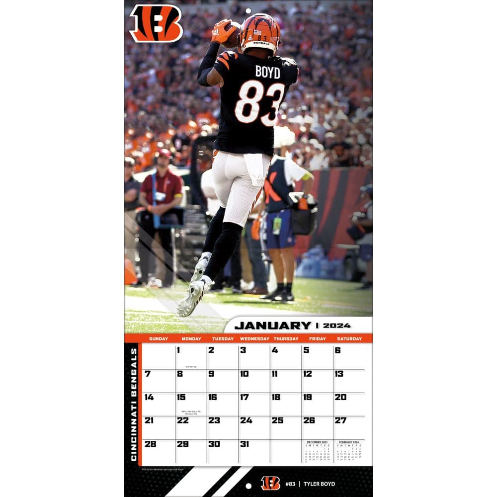 Cincinnati Bengals 2024 Wall Calendar