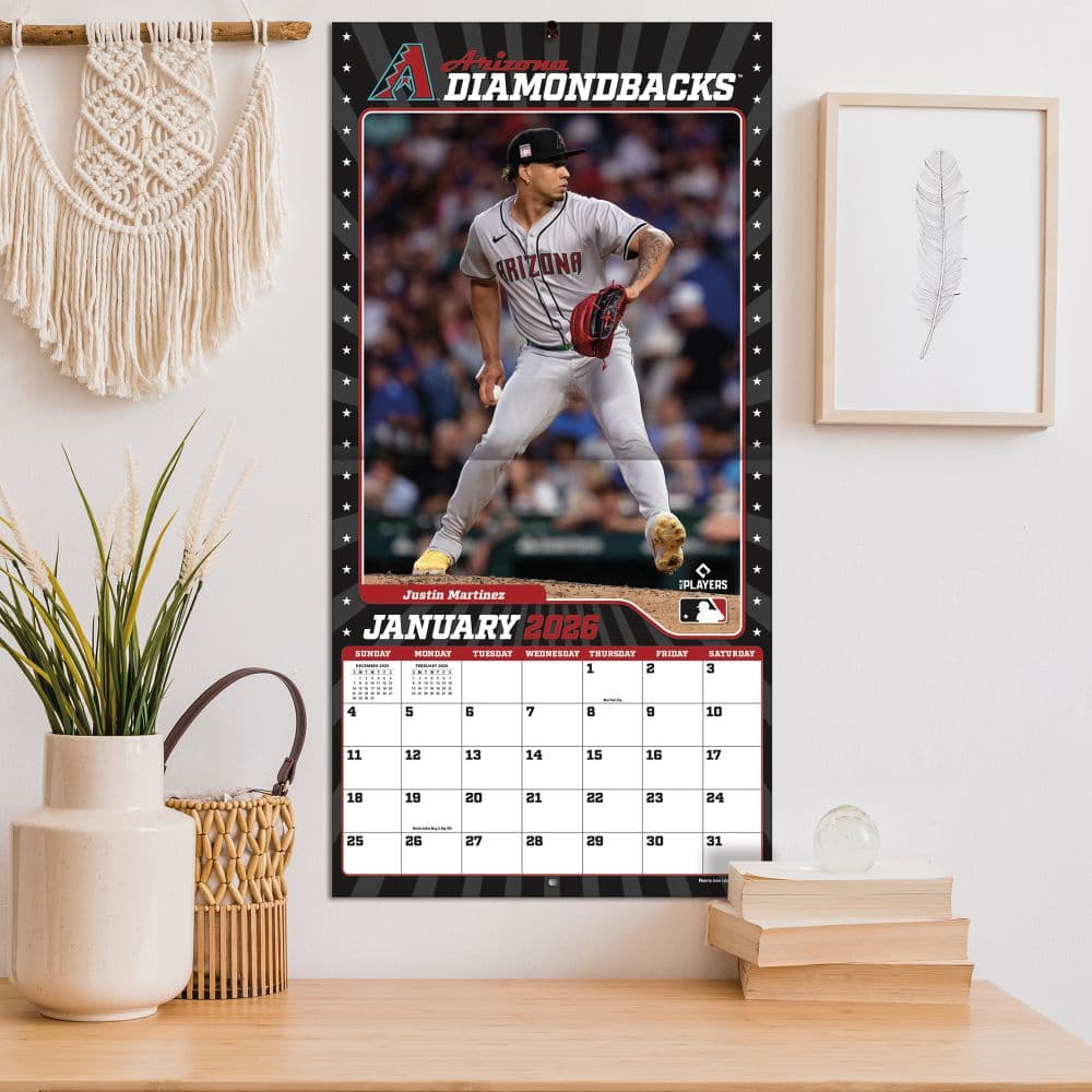 MLB Arizona Diamondbacks 2026 Wall Calendar Fifth Alternate Image