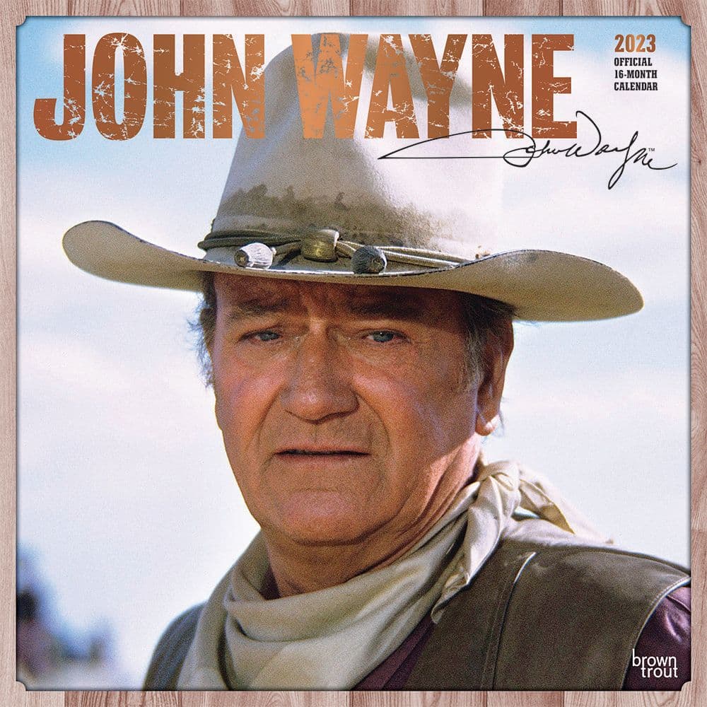 John Wayne 2023 Square Wall Calendar - Calendars.com