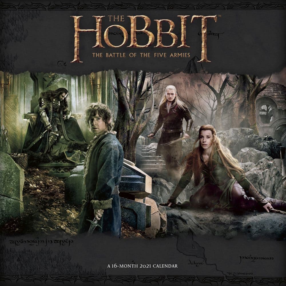 Best 2021 The Hobbit Wall Calendar