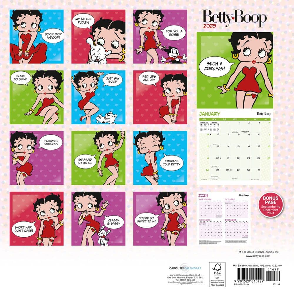 Betty Boop 2025 Wall Calendar First Alternate Image width=&quot;1000&quot; height=&quot;1000&quot;