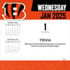 image NFL Cincinnati Bengals 2025 Desk Calendar First Alternate Image