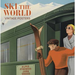Ski the World 2026 Wall Calendar