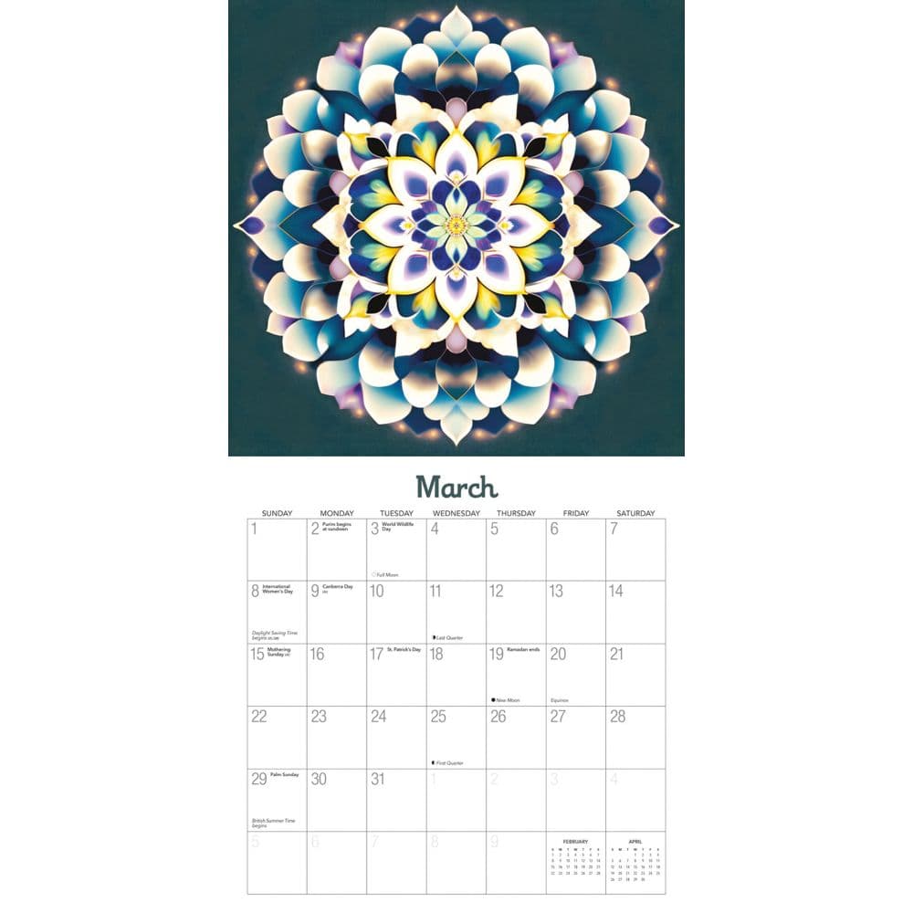 Mystic Flowers 2026 Wall Calendar Second Alternate Image