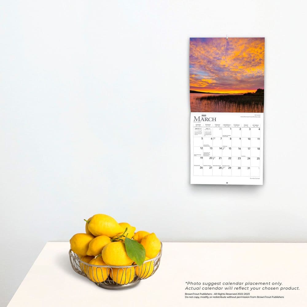 Sunrise Sunset 2023 Mini Wall Calendar - Calendars.com