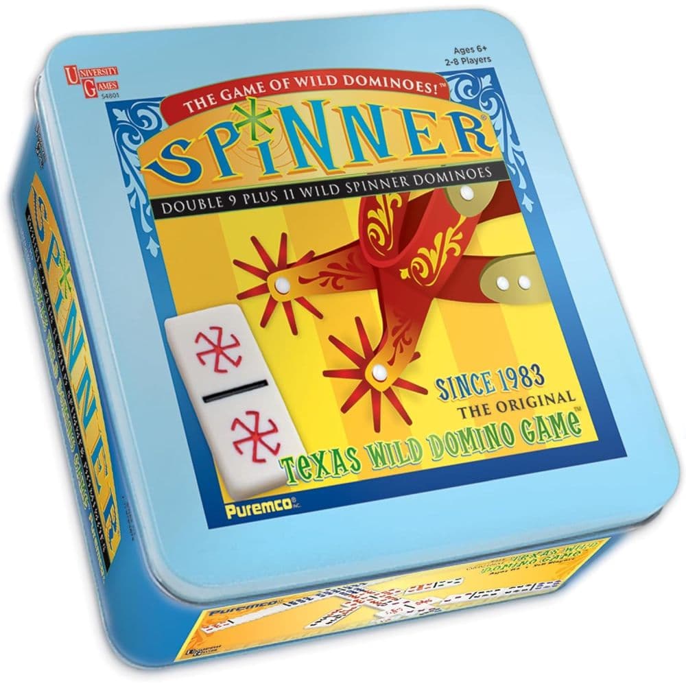 Spinner Tin Case Dominoes Sixth Alternate Image