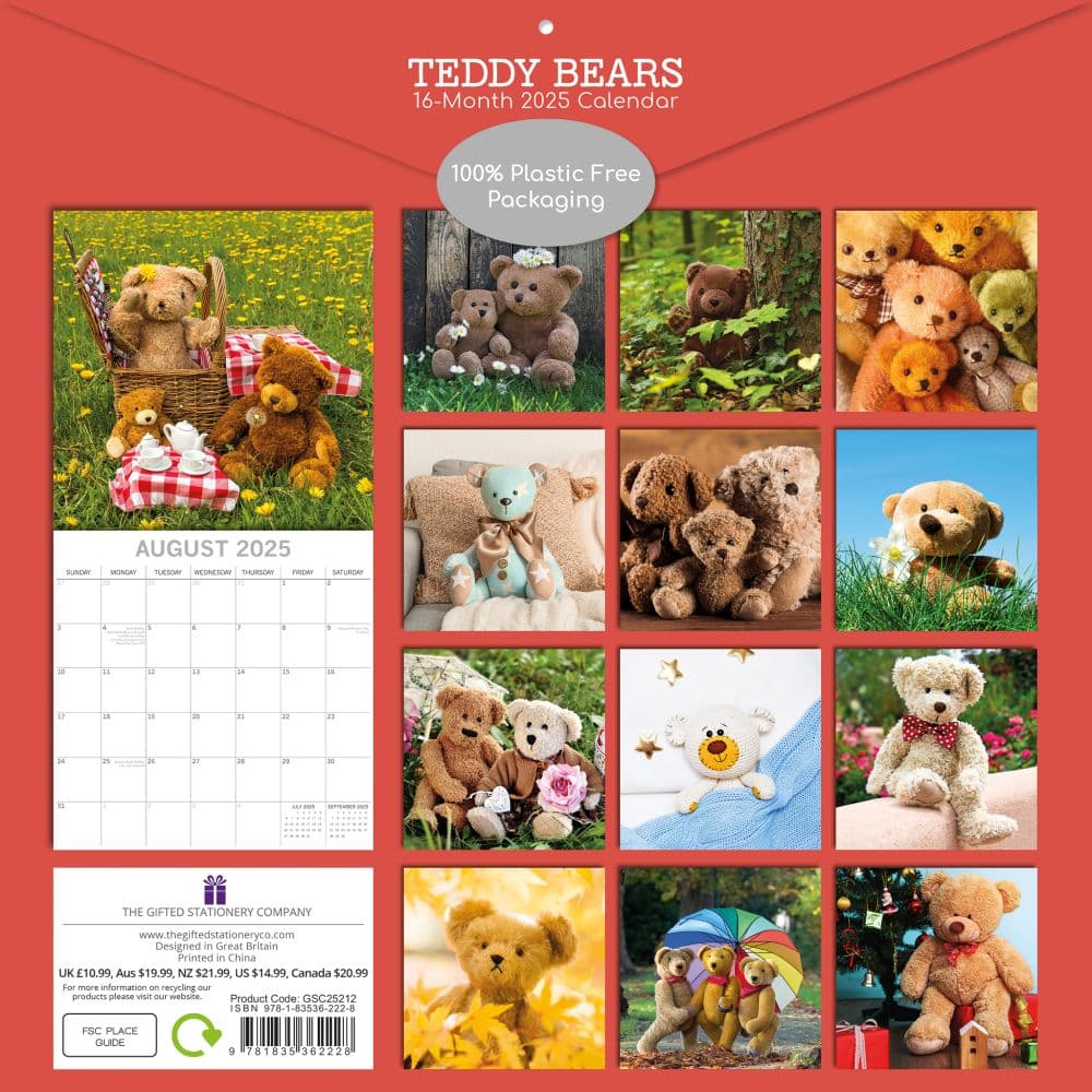 Teddy Bears 2025 Wall Calendar First Alternate Image width=&quot;1000&quot; height=&quot;1000&quot;