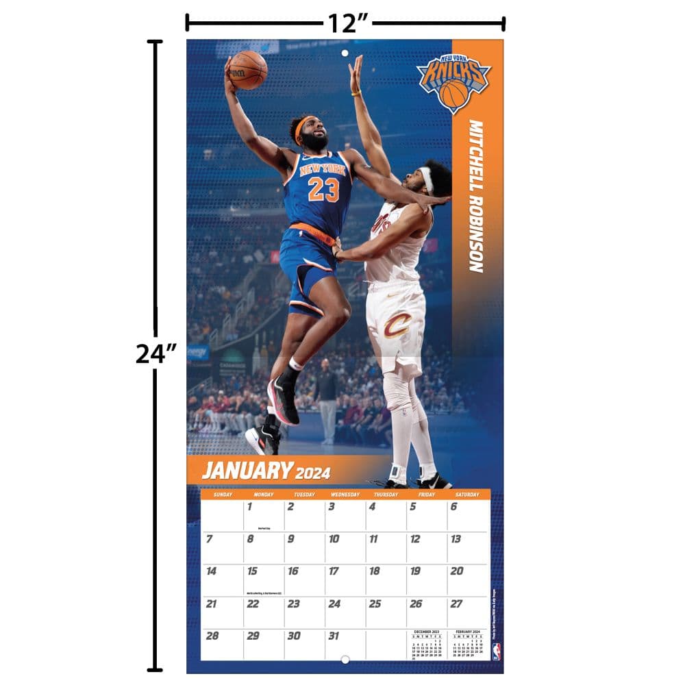 New York Knicks 2024 Wall Calendar