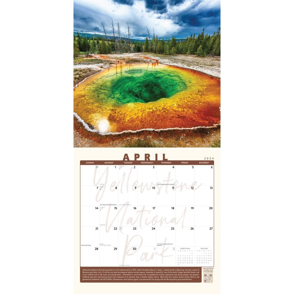 National Parks 2024 Wall Calendar