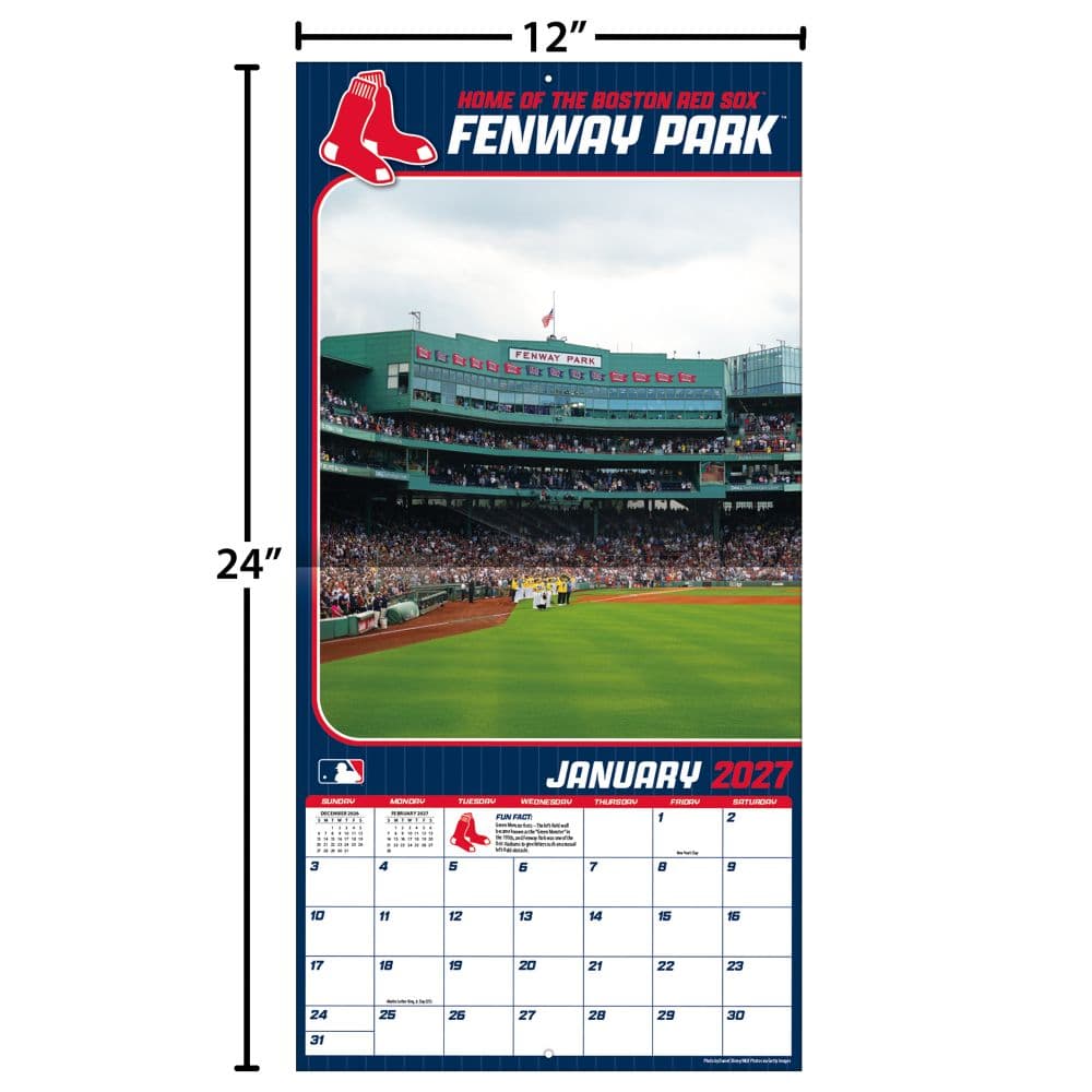 MLB Fenway Park 2027 Wall Calendar Fourth  Alternate Image