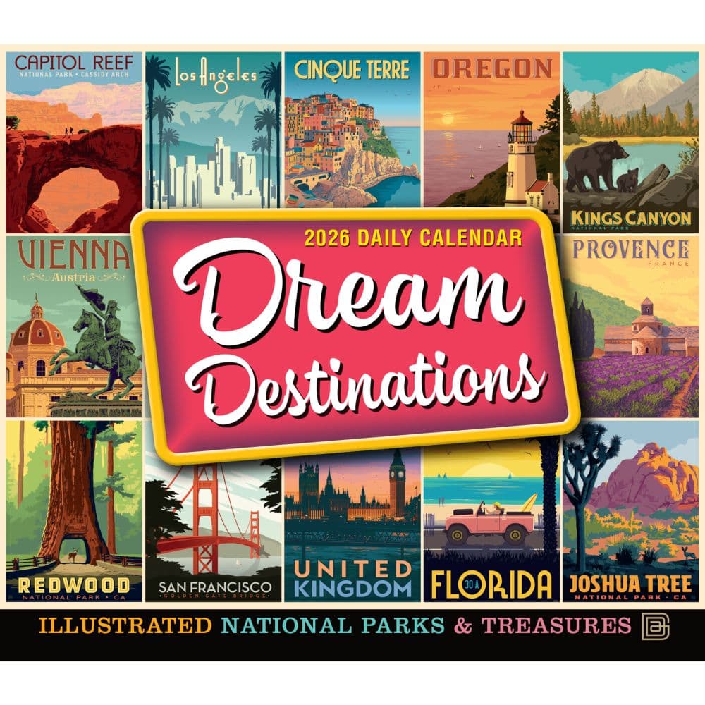 Dream Destinations 2026 Desk Calendar Fifth Alternate Image