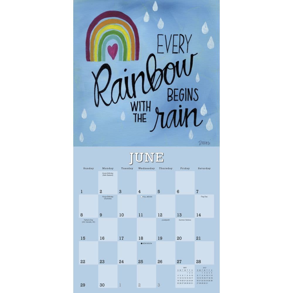 Hope and Inspiration by Deborah Mori 2025 Wall Calendar