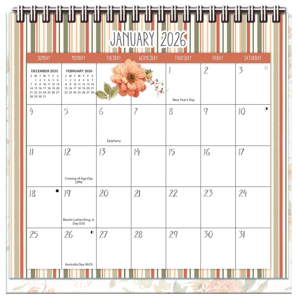 Watercolor Wonder 2026 Easel Desk Calendar by Lisa Audit Fourth Alternate Image