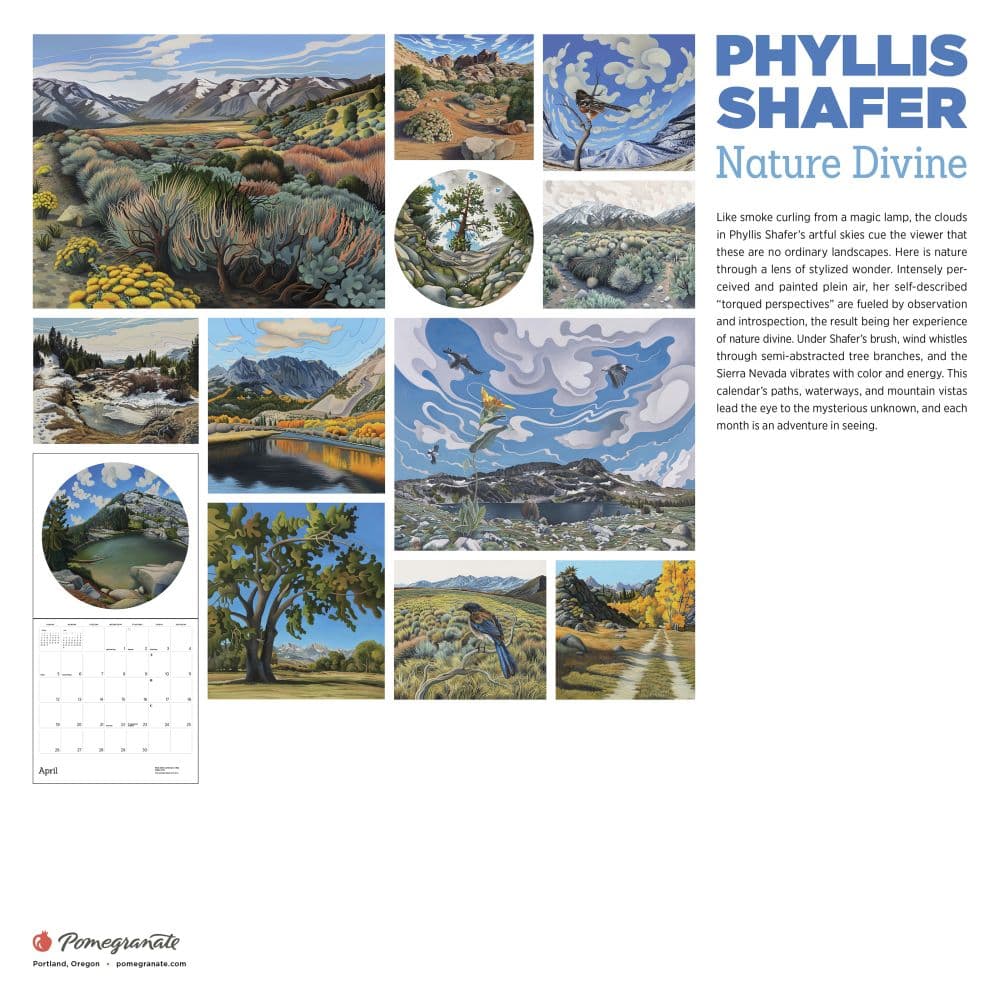 Nature Divine 2026 Wall Calendar by Phyllis Shafer First Alternate Image