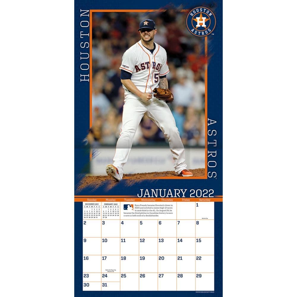 MLB Houston Astros 2022 Wall Calendar