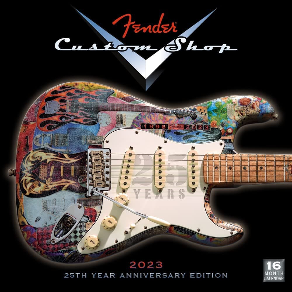 Fender Custom Shop Guitar 2023 Wall Calendar