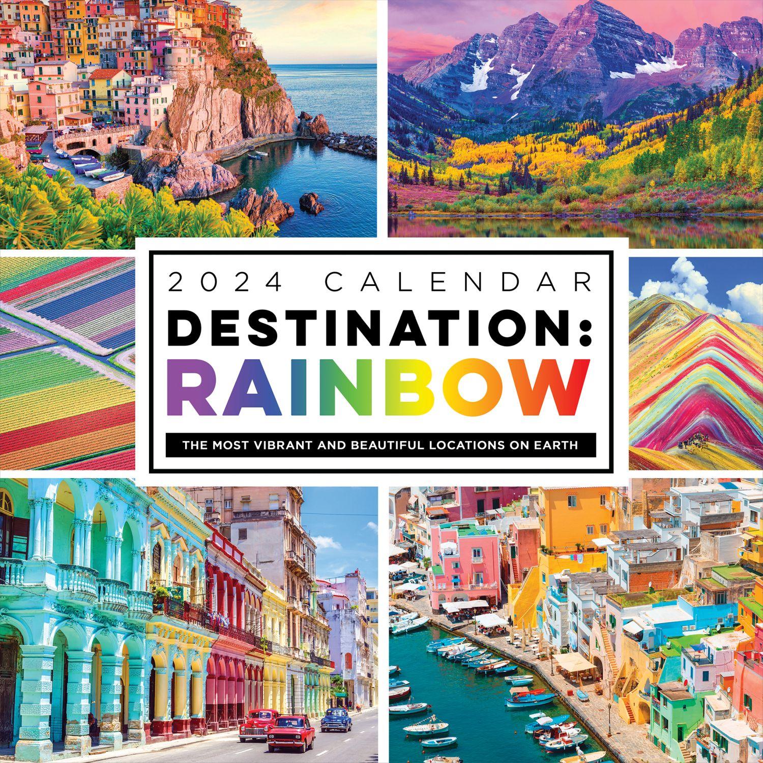 Destination Rainbow 2025 Wall Calendar