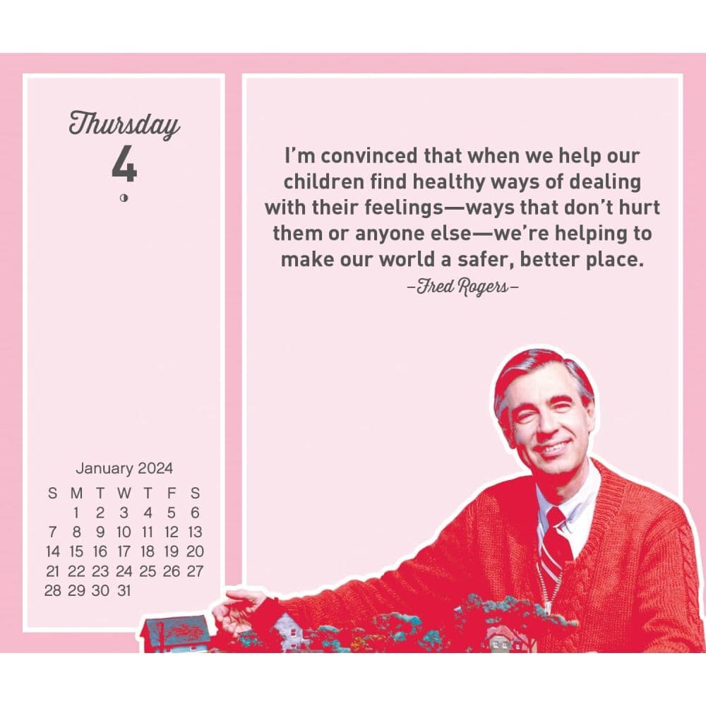 Mister Rogers 2024 Desk Calendar