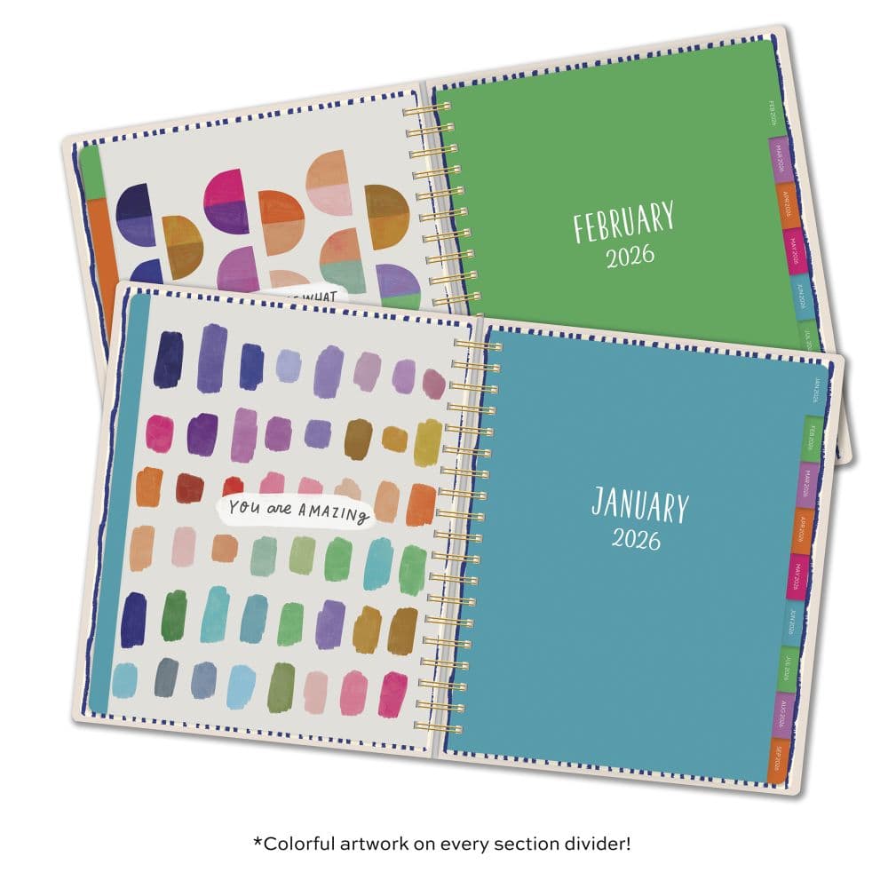 Fresh and Colorful Deluxe Hardcover 2026 Planner Second Alternate Image