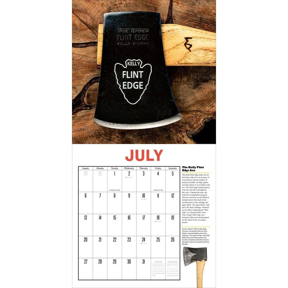 American Axe 2025 Wall Calendar Second Alternate Image width=&quot;1000&quot; height=&quot;1000&quot;