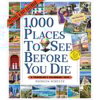 image 1000 Places To See 2026 Wall Calendar Main Image