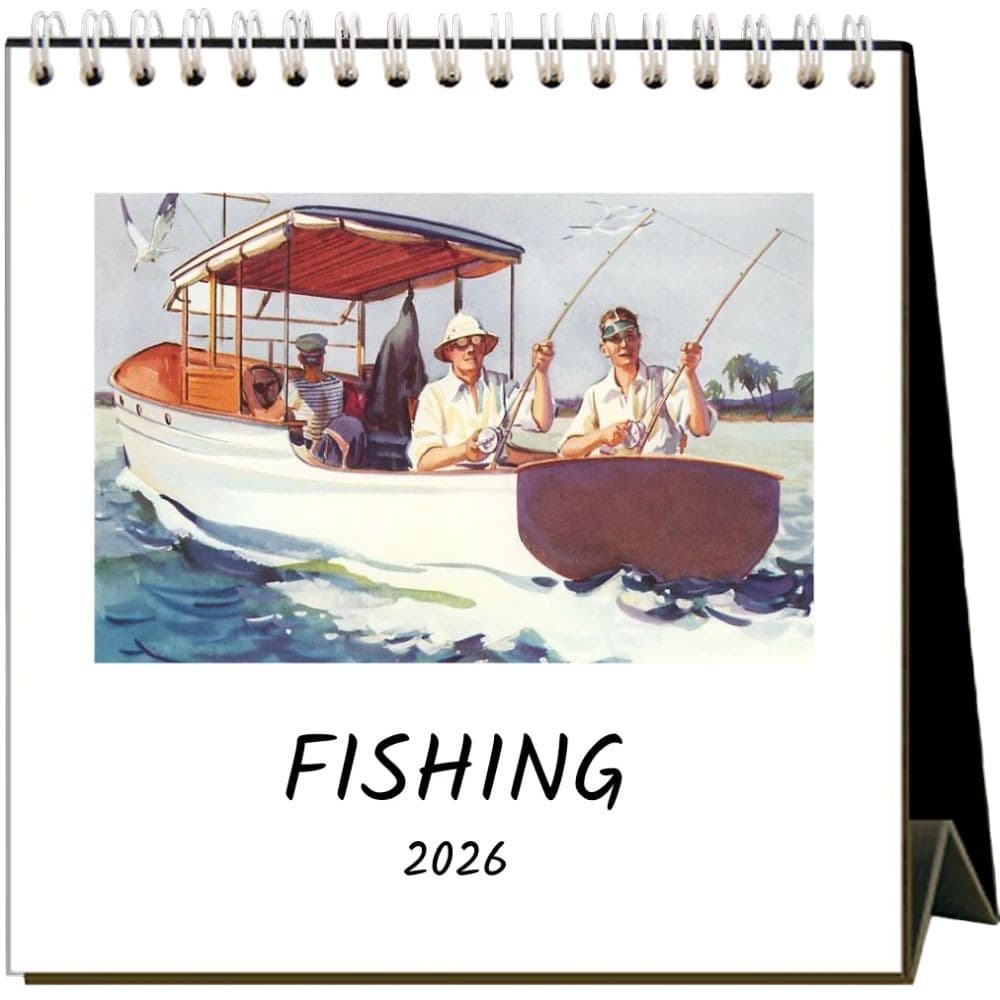 Fishing 2026 Easel Desk Calendar Main Product Image