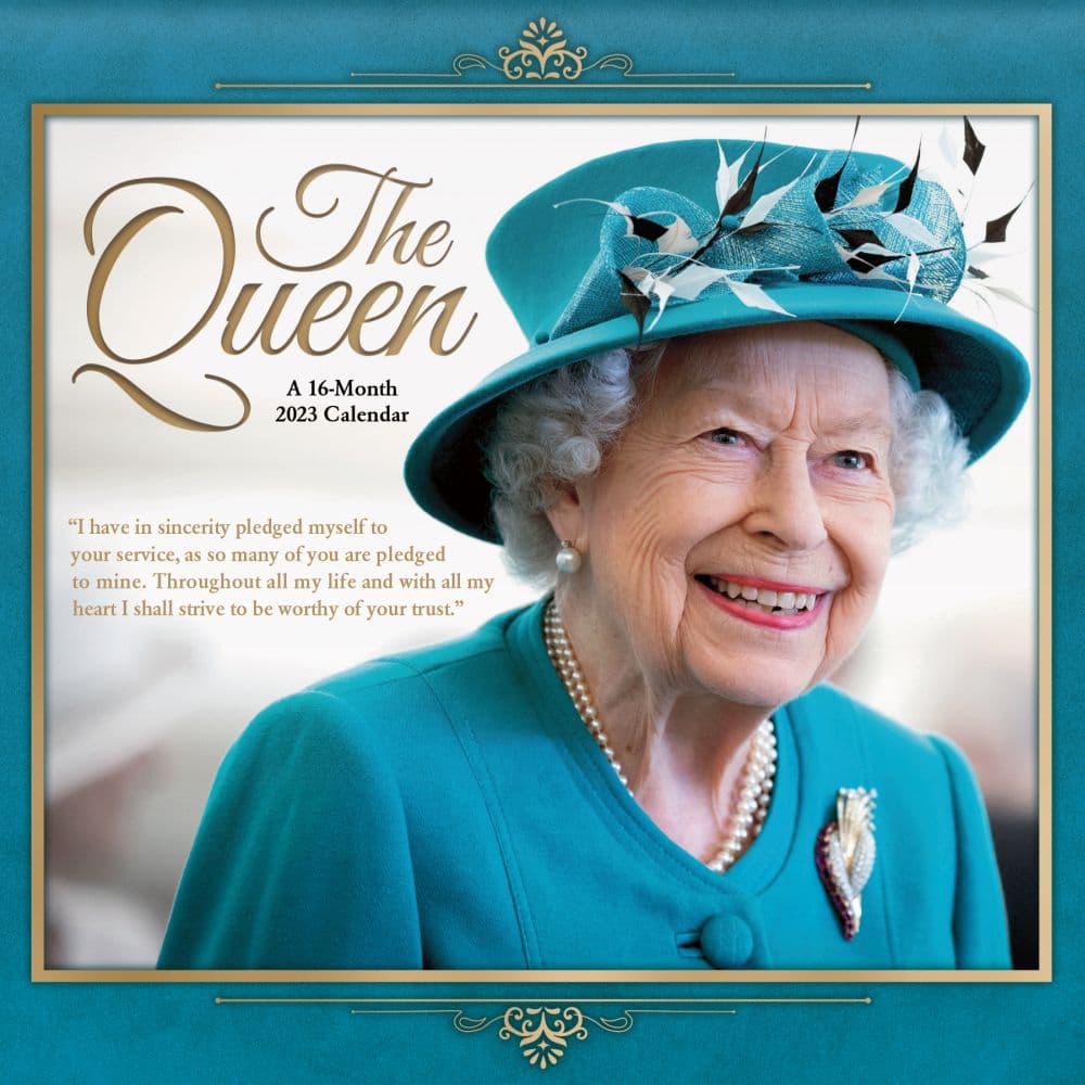 BrownTrout Queen Elizabeth II 2023 Wall Calendar