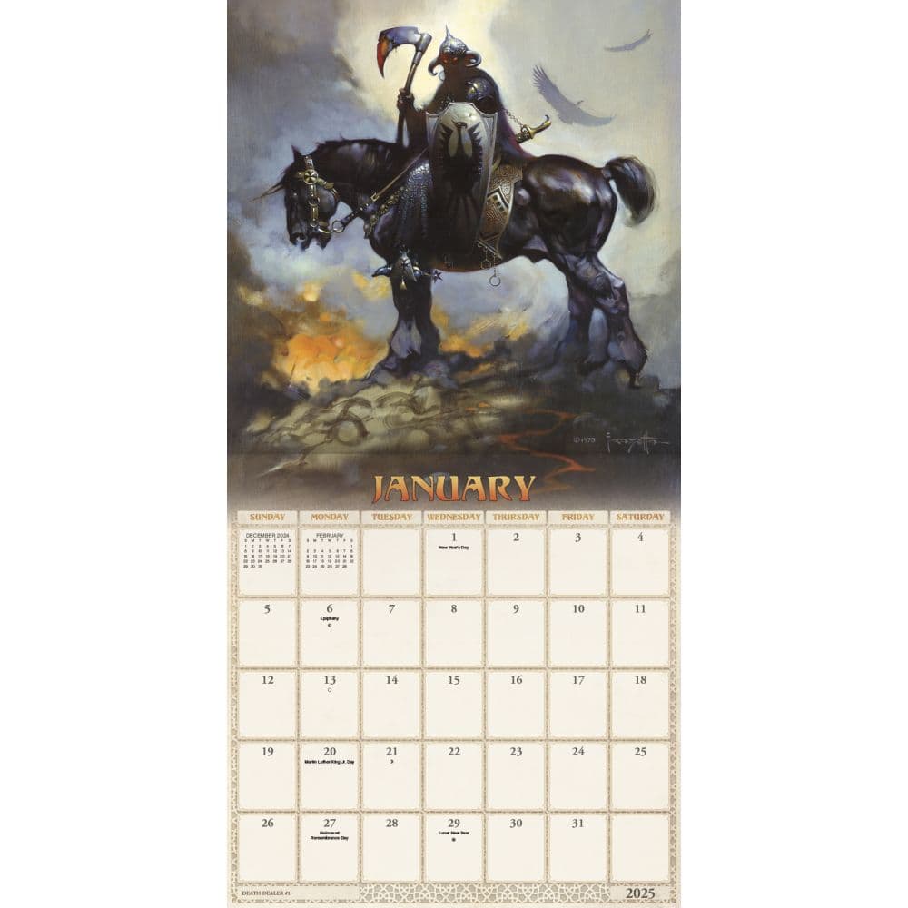 Frank Frazetta 2025 Wall Calendar Second Alternate Image width=&quot;1000&quot; height=&quot;1000&quot;