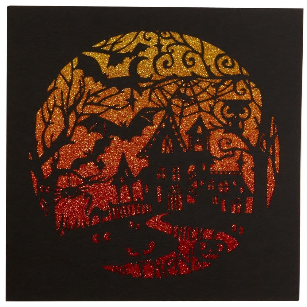Haunted House Laser Cut Halloween Card First Alternate Image