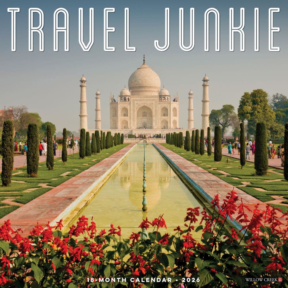 Travel Junkie 2026 Wall Calendar Main Image