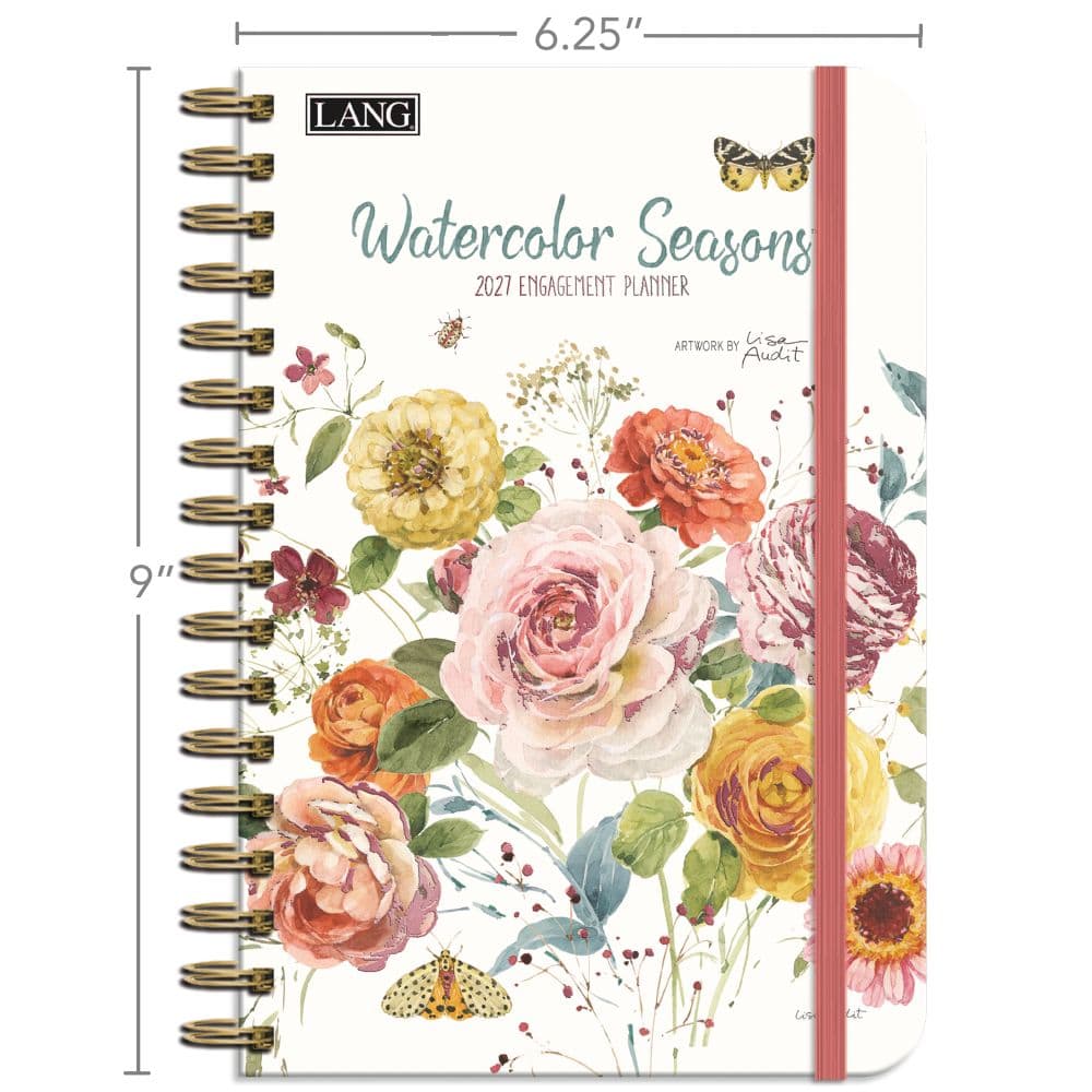 Watercolor Seasons 2027 Planner by Lisa Audit Fifth Alternate Image