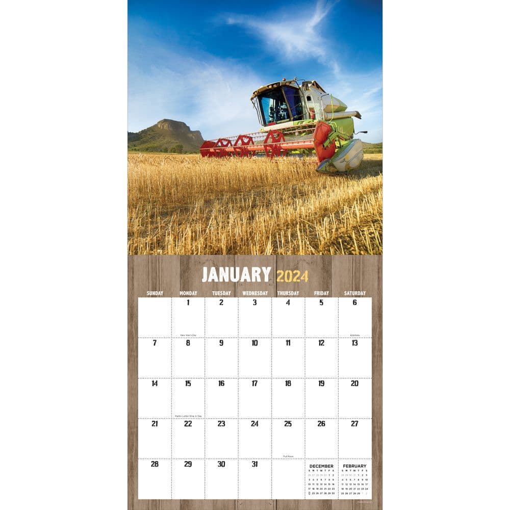 Tractors Vintage Farm 2024 Wall Calendar Second Alternate Image width=&quot;1000&quot; height=&quot;1000&quot;