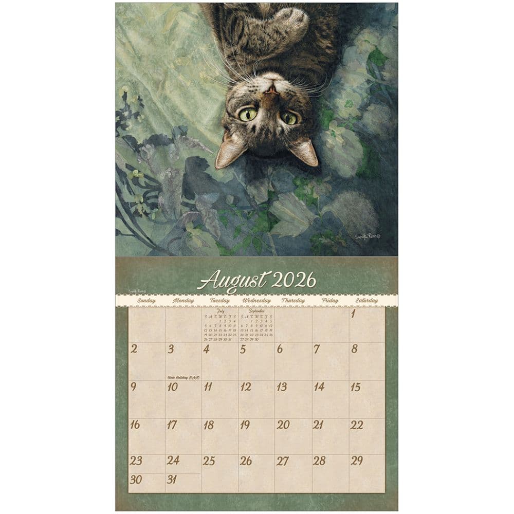 Cats We Love by Sueellen Ross 2026 Wall Calendar Second Alternate Image