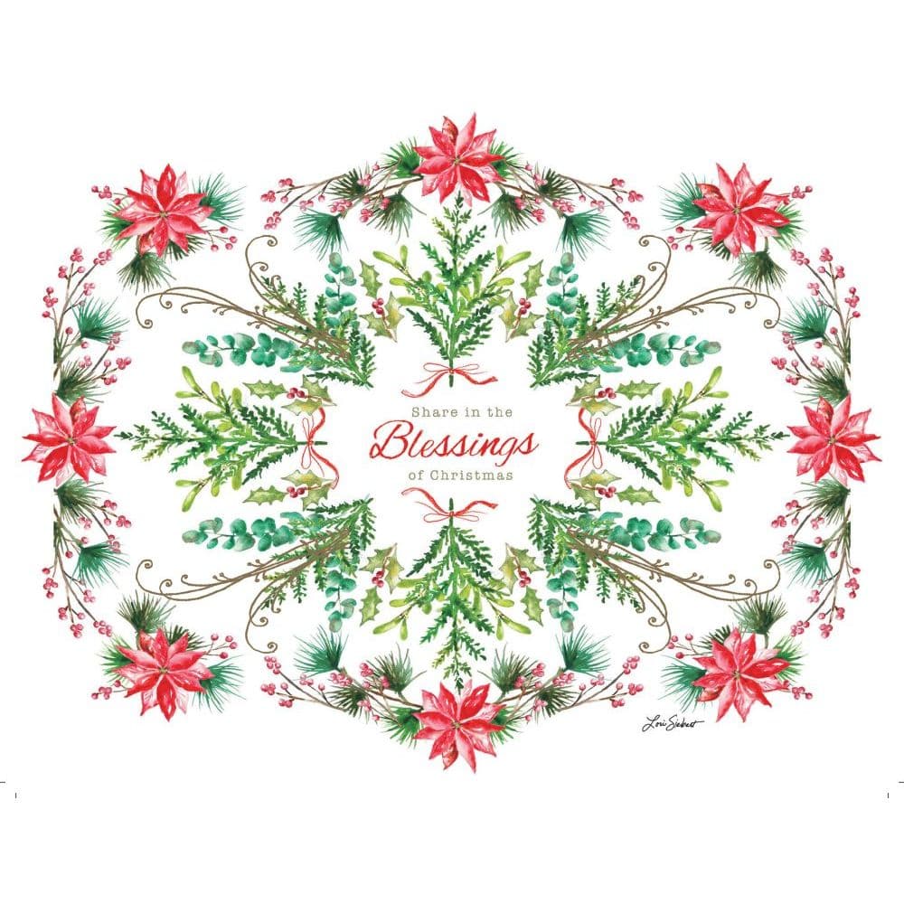Blessings Boxed Christmas Cards (18 pack) w/ Decorative Box by Lori Siebert Main Image