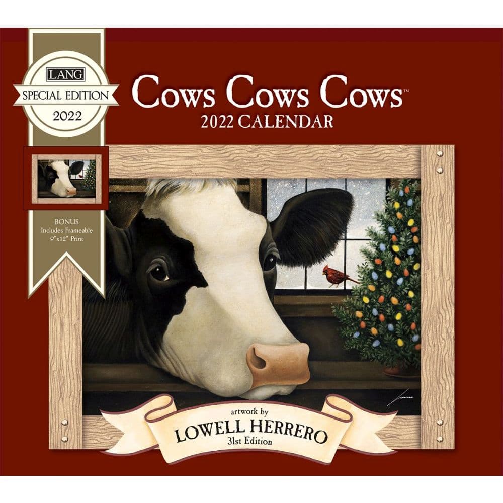 Cows Cows Cows 2022 Special Edition Wall Calendar